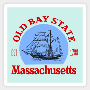 Old Bay State, Massachusetts Sticker